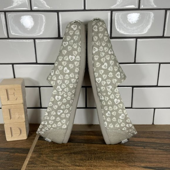 BOBS from Skechers Plush Finger Paint Slip On Shoes Taupe Canvas 31327 Womens 6 - Picture 5 of 10